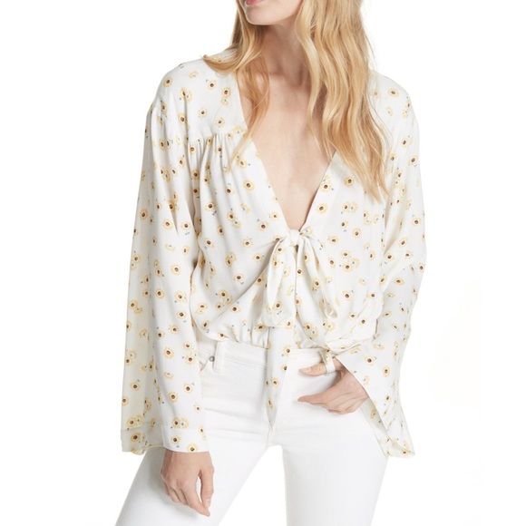 Free People Fourties Feels Printed Body Suit - Picture 5 of 8